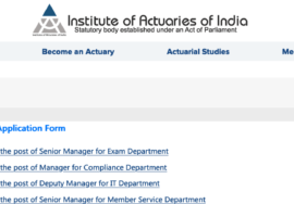 Institute of Actuaries of India (IAI) - 2024: Great Job Vacancies Announcement